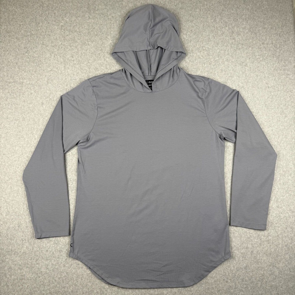 Cuts Clothing Hoodie Mens 2XL Blue Pyca Pro Elongated Lightweight Stretch Gym